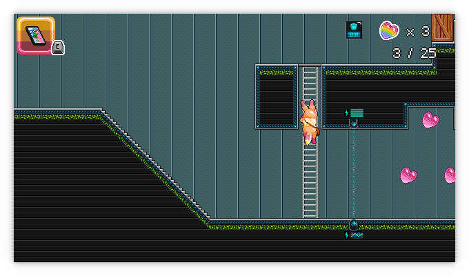 screenshot of a jam game showing several hearts close together