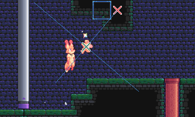 screenshot of lexy just about to collect a key, with the key and a point in the ui both marked screenshot of lexy just about to collect a key, with the key and a point in the ui both marked